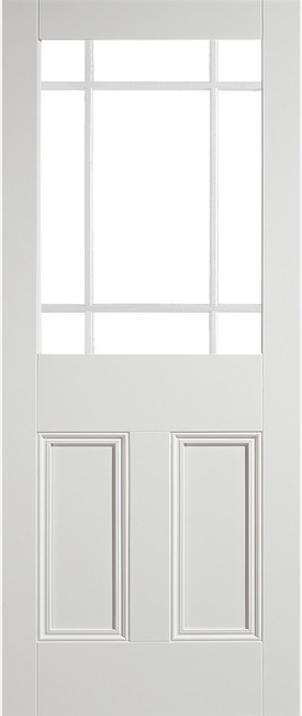 Internal White Primed Downham Un-glazed (NO GLASS) Door